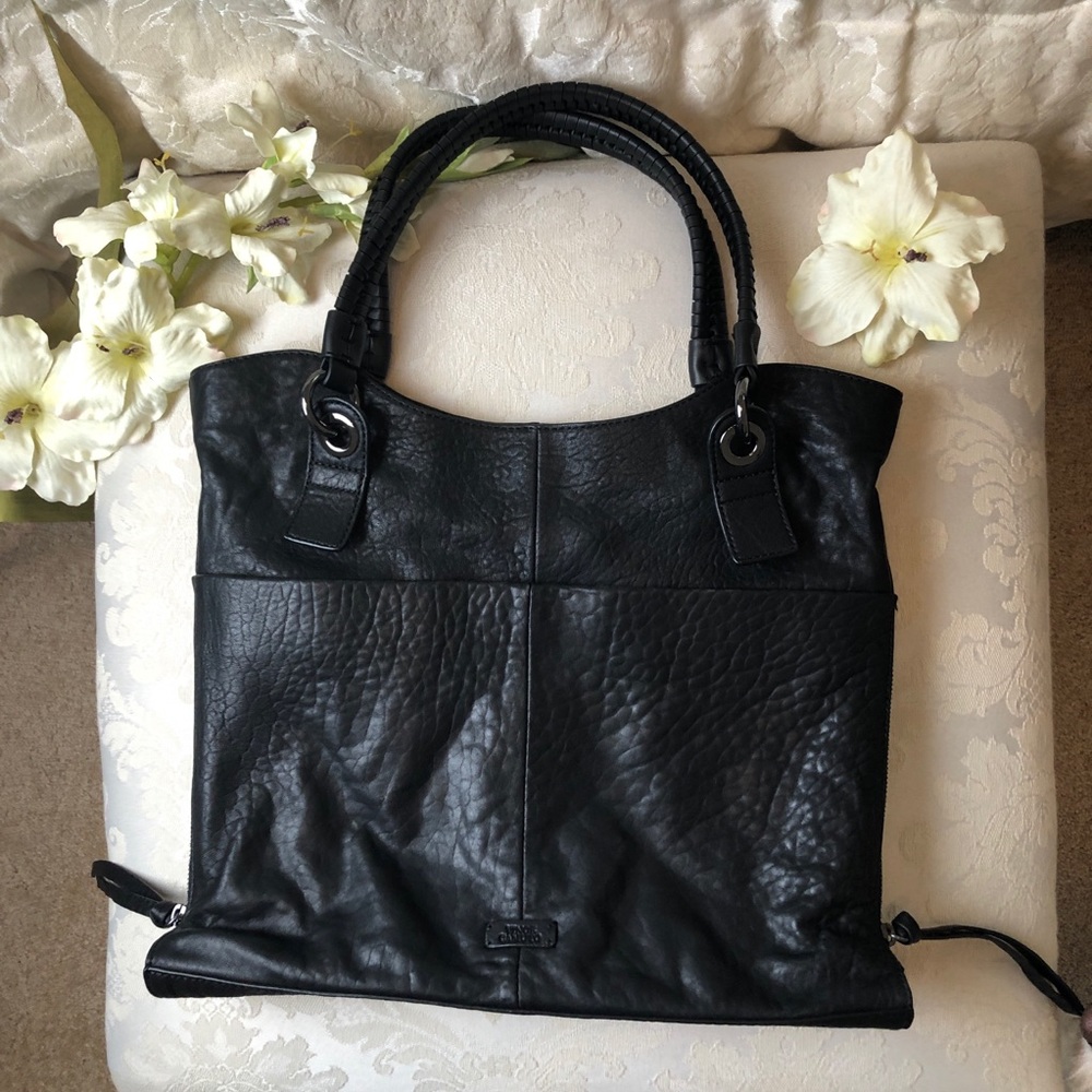Vince Camuto Black Shoulder Bag Tote - Picture 4 of 16